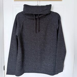 Cozy Charcoal Cowl Neck Sweater